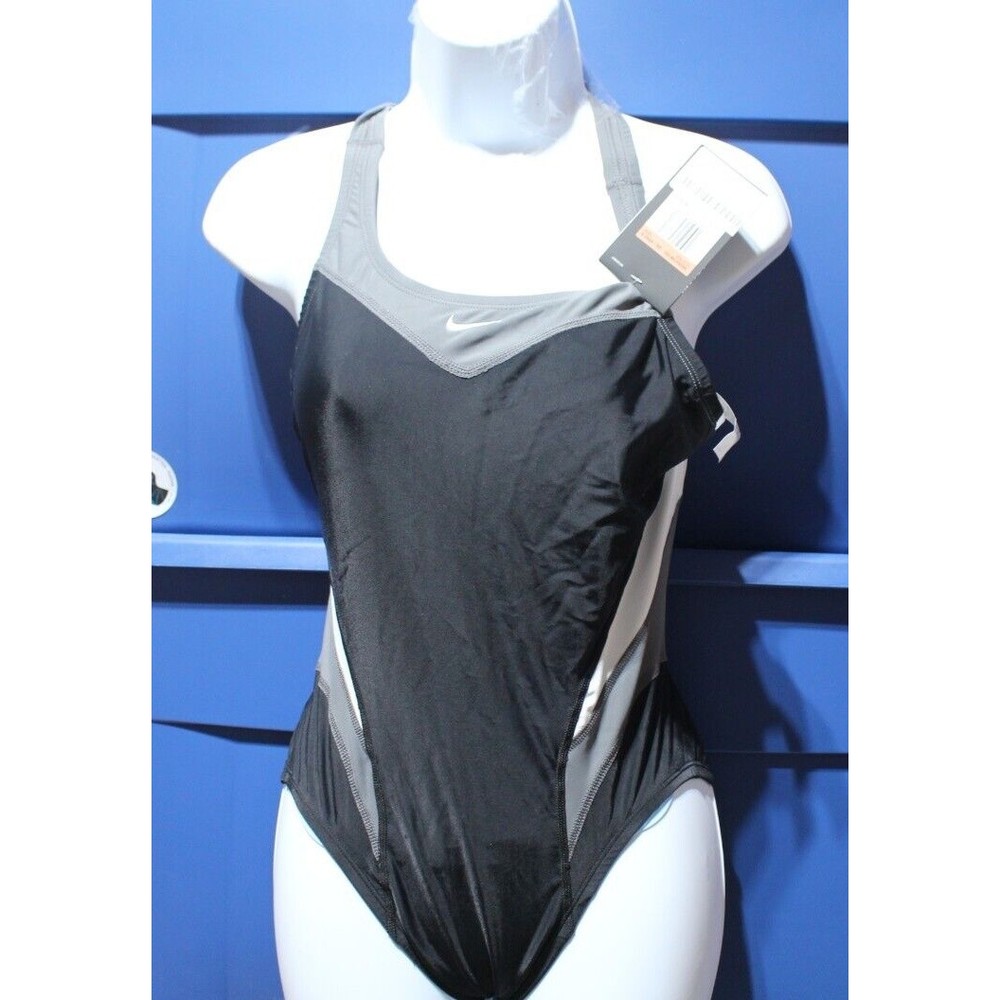 Nike Women's Fast Back One Piece Swimsuit NESS4038-001 Size 8